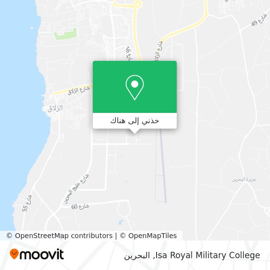خريطة Isa Royal Military College