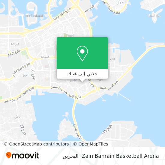 خريطة Zain Bahrain Basketball Arena