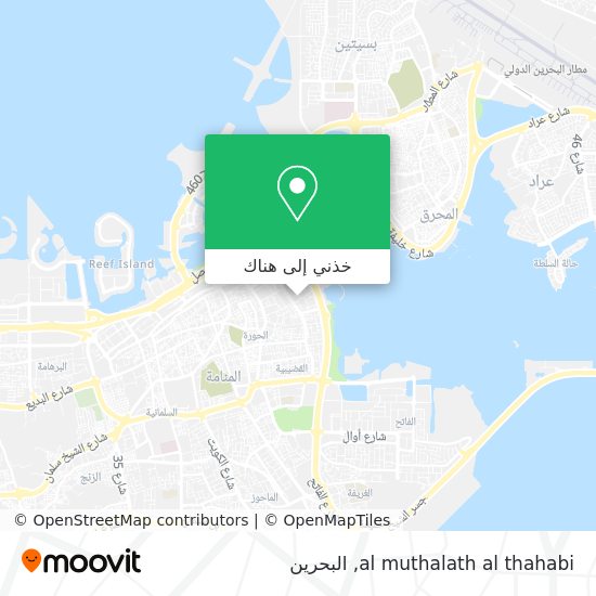 خريطة al muthalath al thahabi