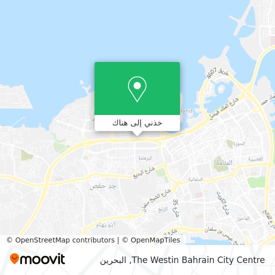 خريطة The Westin Bahrain City Centre