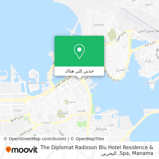 خريطة The Diplomat Radisson Blu Hotel Residence & Spa, Manama