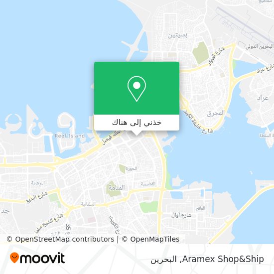 خريطة Aramex Shop&Ship