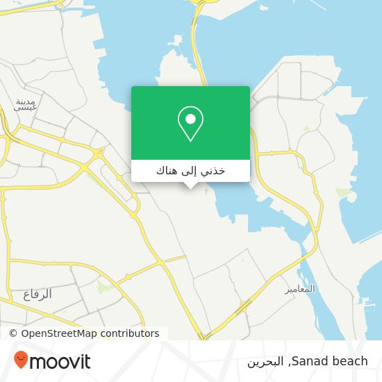 خريطة Sanad beach