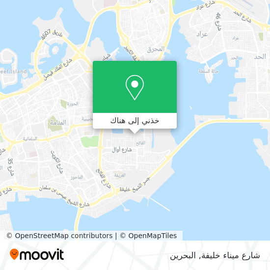 خريطة شارع ميناء خليفة