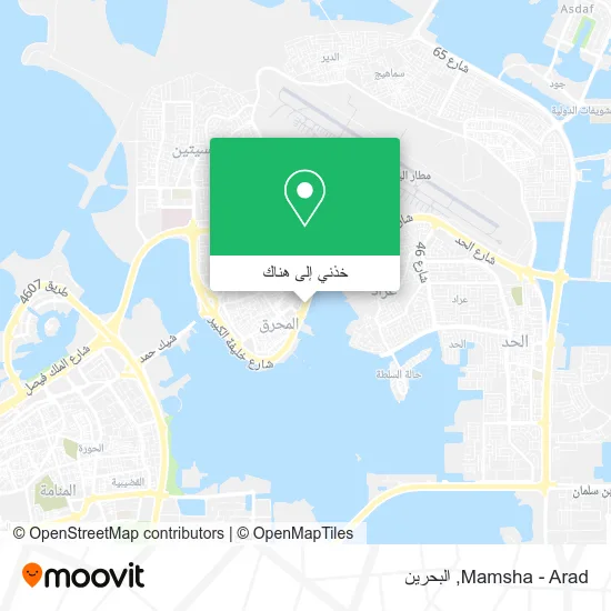 خريطة Mamsha - Arad