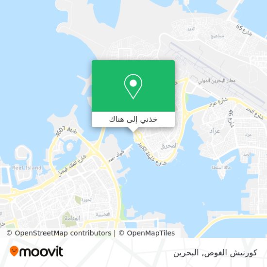 خريطة كورنيش الغوص