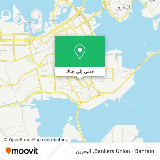 خريطة Bankers Union - Bahrain