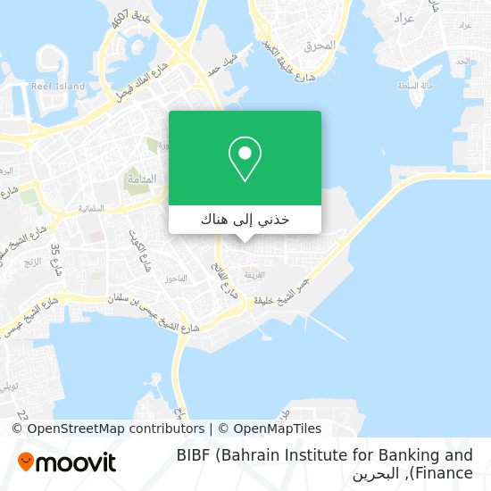 خريطة BIBF (Bahrain Institute for Banking and Finance)