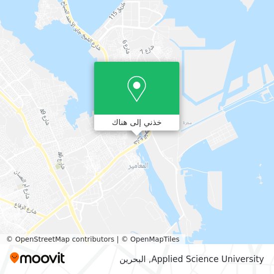 خريطة Applied Science University