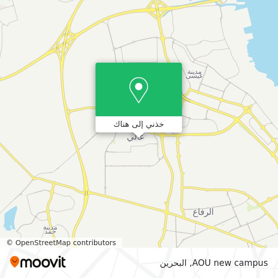 خريطة AOU new campus