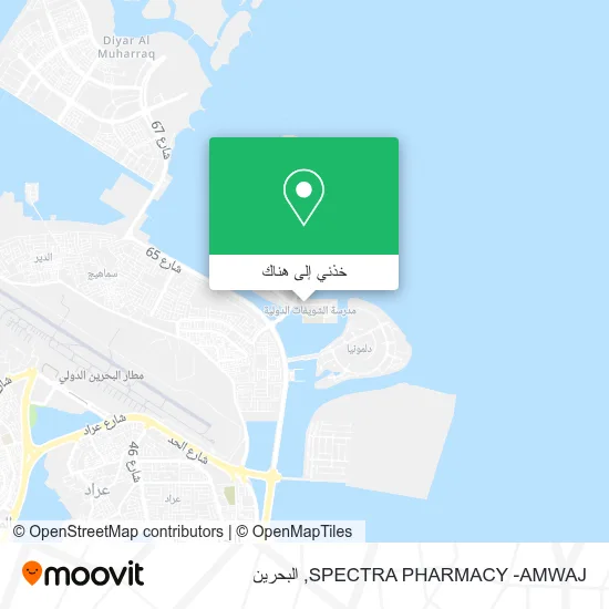 خريطة SPECTRA PHARMACY -AMWAJ