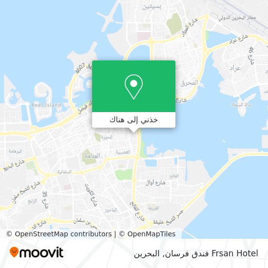 خريطة Frsan Hotel فندق فرسان