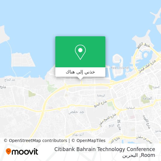 خريطة Citibank Bahrain Technology Conference Room
