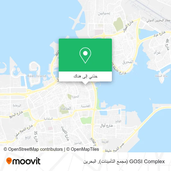 خريطة GOSI Complex (مجمع التأمينات)