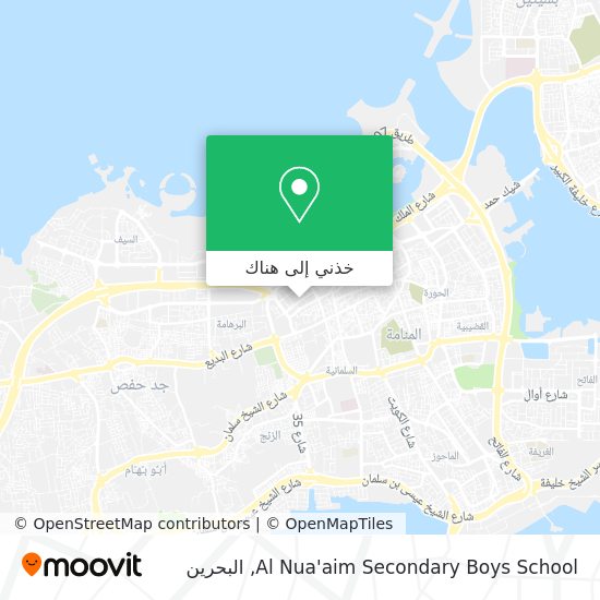 خريطة Al Nua'aim Secondary Boys School