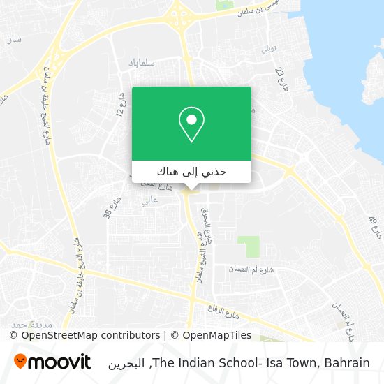 خريطة The Indian School- Isa Town, Bahrain