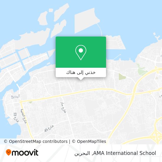 خريطة AMA International School