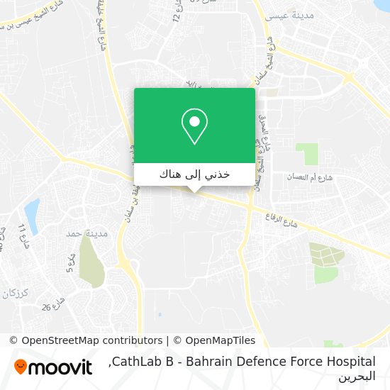خريطة CathLab B - Bahrain Defence Force Hospital