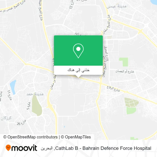 خريطة CathLab B - Bahrain Defence Force Hospital