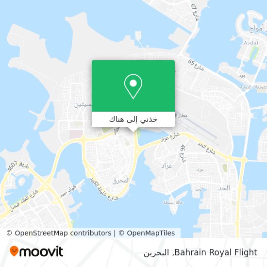 خريطة Bahrain Royal Flight