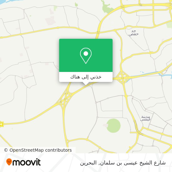 خريطة شارع الشيخ عيسى بن سلمان