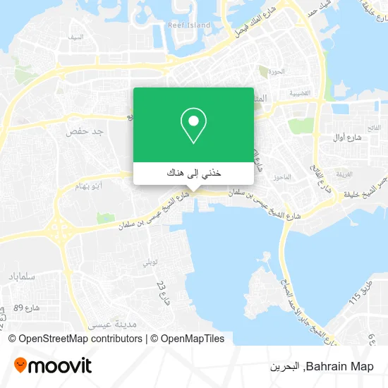 خريطة Bahrain Map