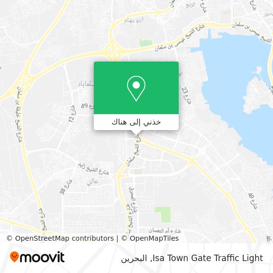 خريطة Isa Town Gate Traffic Light