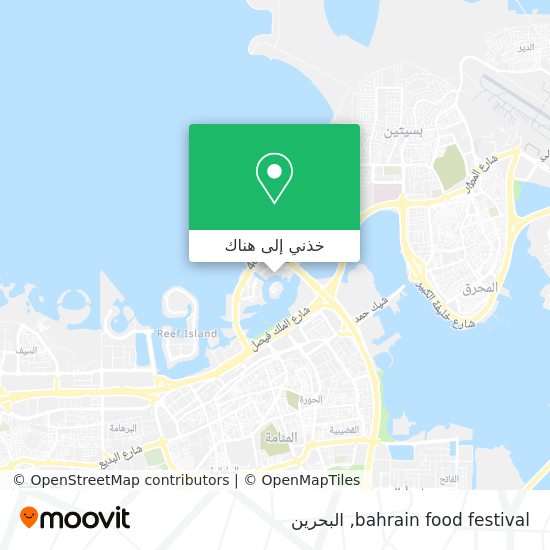خريطة bahrain food festival