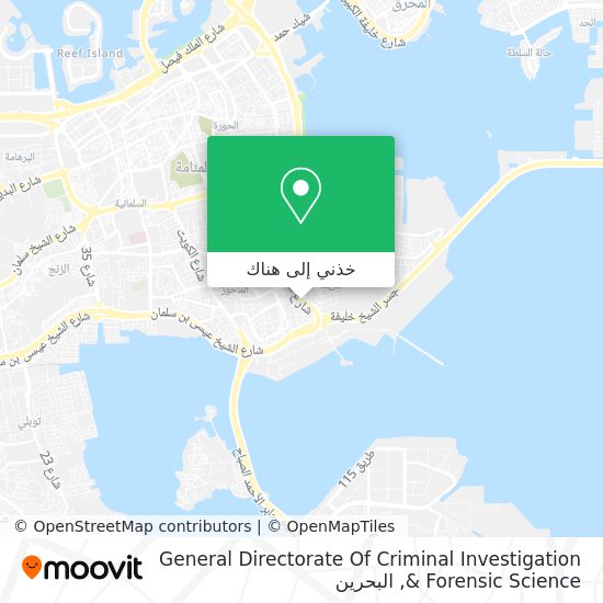 خريطة General Directorate Of Criminal Investigation & Forensic Science