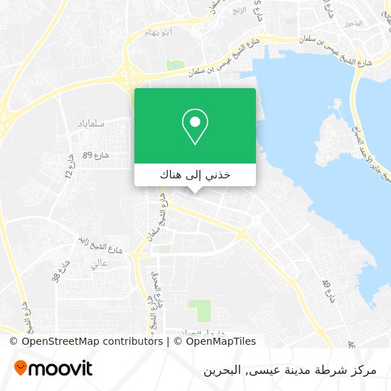 خريطة مركز شرطة مدينة عيسى
