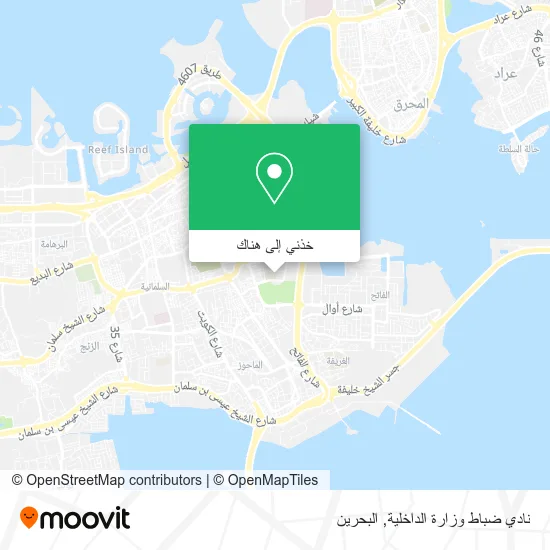 خريطة نادي ضباط وزارة الداخلية