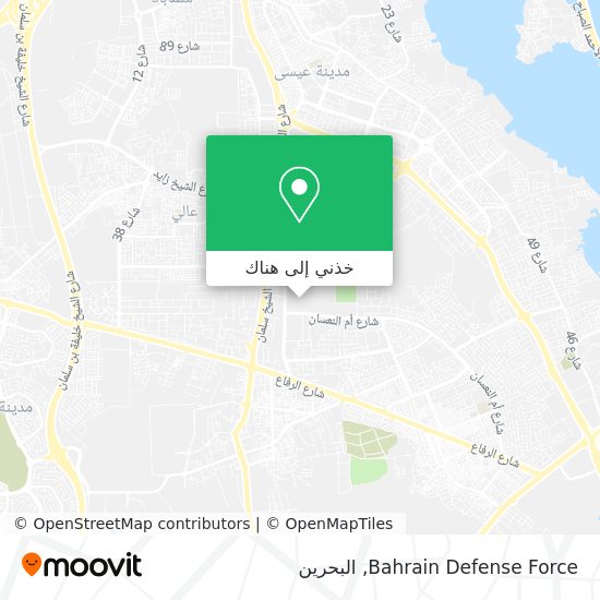 خريطة Bahrain Defense Force
