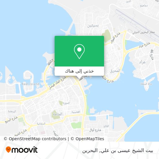 خريطة بيت الشيخ عيسى بن علي