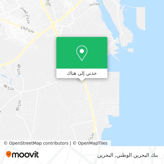 خريطة بنك البحرين الوطني