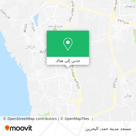 خريطة مسجد مدينة حمد