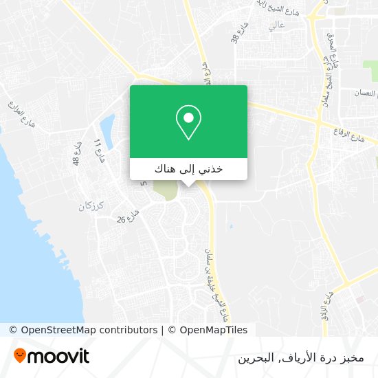 خريطة مخبز درة الأرياف