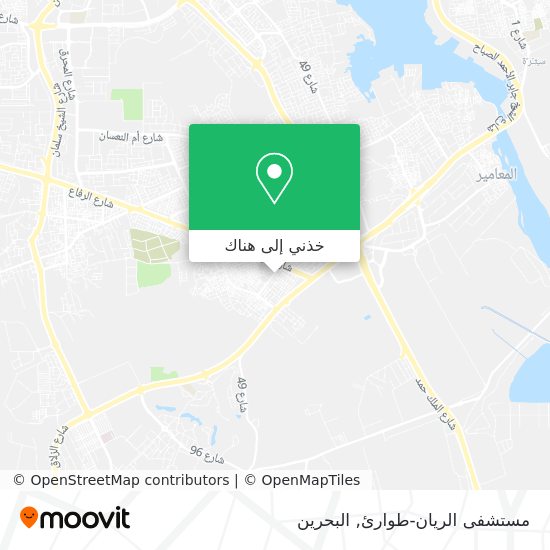 خريطة مستشفى الريان-طوارئ