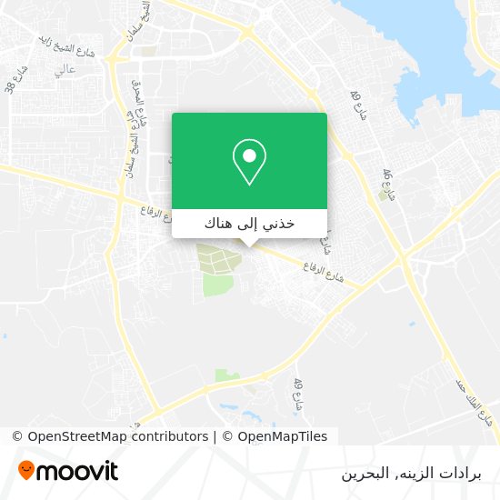خريطة برادات الزينه