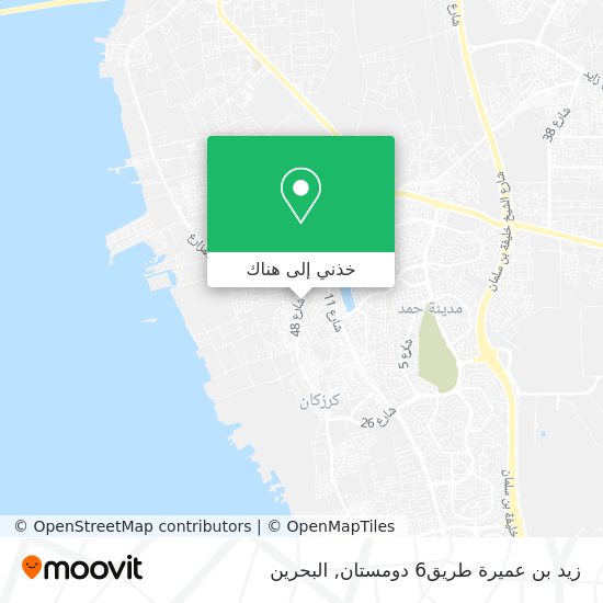 خريطة زيد بن عميرة طريق6 دومستان