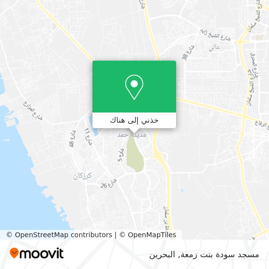 خريطة مسجد سودة بنت زمعة