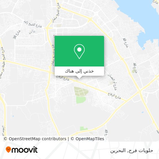 خريطة حلويات فرح