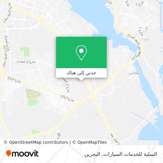 خريطة السلية للخدمات السيارات