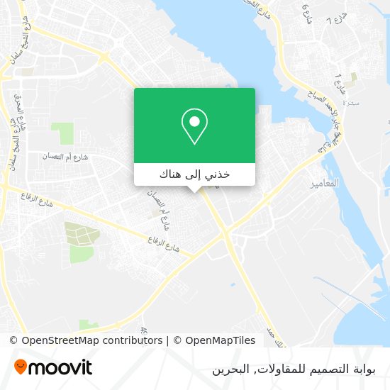 خريطة بوابة التصميم للمقاولات