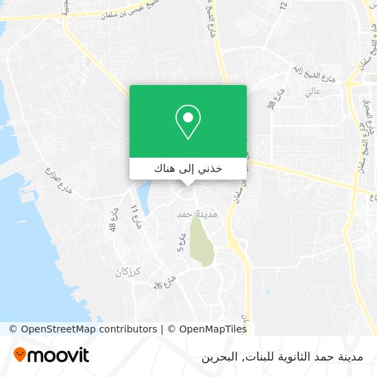 خريطة مدينة حمد الثانوية للبنات