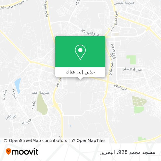 خريطة مسجد مجمع 928