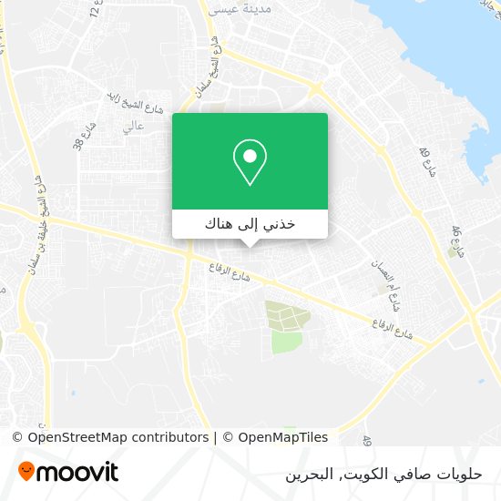 خريطة حلويات صافي الكويت