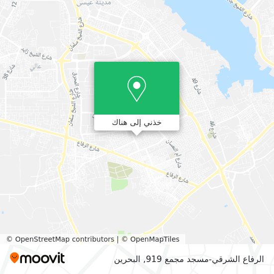 خريطة الرفاع الشرقي-مسجد مجمع 919