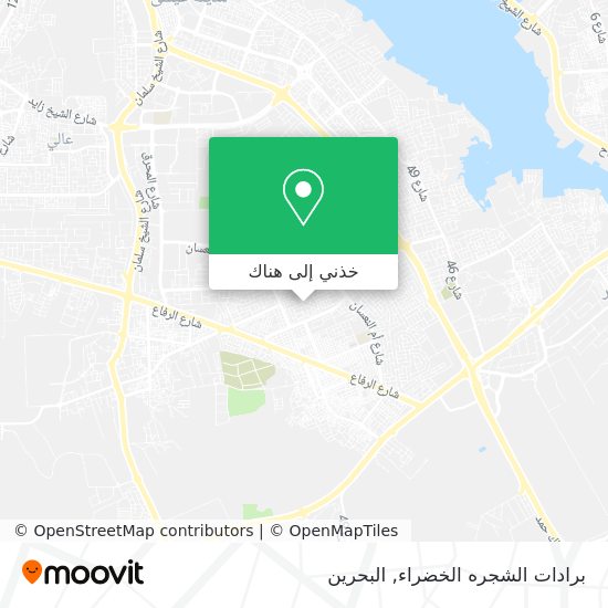 خريطة برادات الشجره الخضراء