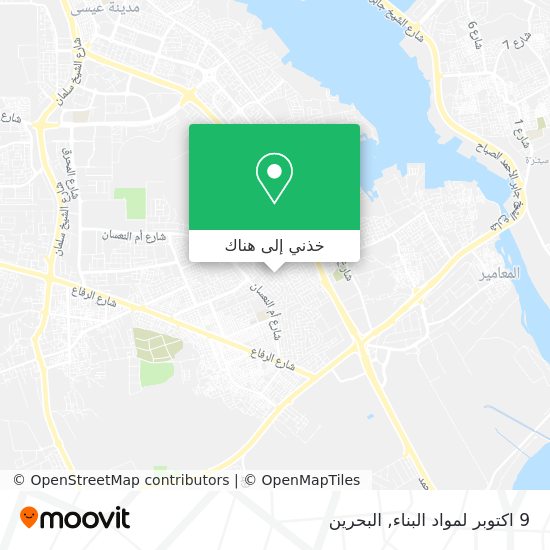 خريطة 9 اكتوبر لمواد البناء