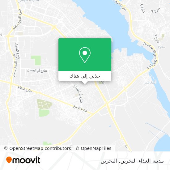 خريطة مدينة الغذاء البحرين
